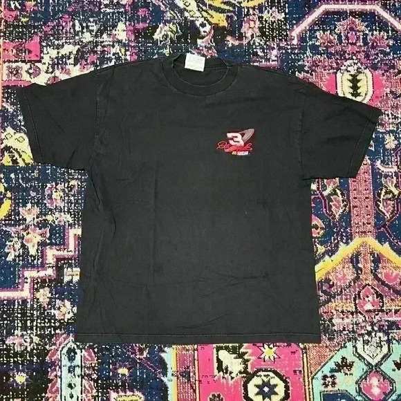Vintage 90s DALE EARNHARDT #3 NASCAR Embroidered Logo T-SHIRT L Racing Size XL - Picture 1 of 1